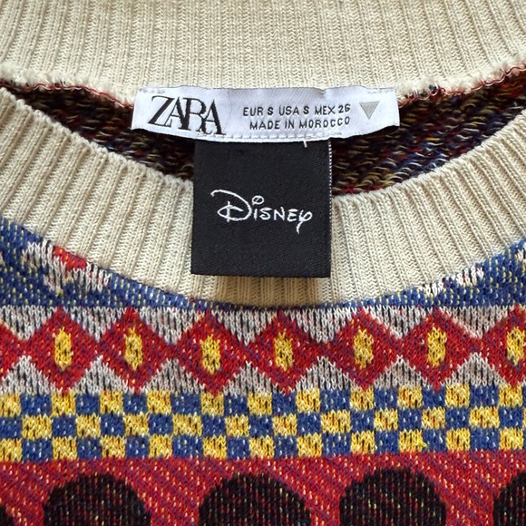 Zara x Disney Women's Jacquard Knit Mickey Mouse Sweater Vest - Size S - Picture 3 of 11